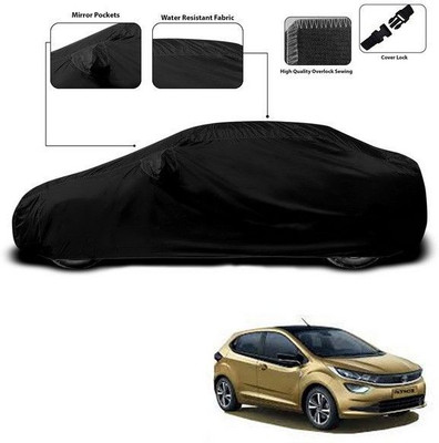 SEBONGO Car Cover For Tata Altroz (With Mirror Pockets)(Black)