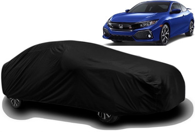 Swarish Car Cover For Honda Civic (With Mirror Pockets)(Black)