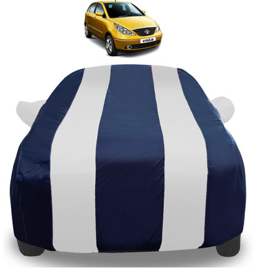 Auto Hub Car Cover For Tata Indica Vista (With Mirror Pockets)(Silver)