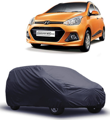 ROYAL AUTO MART Car Cover For Hyundai Grand i10 (Without Mirror Pockets)(Grey)
