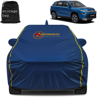 AUTOMOZEXO Car Cover For Toyota Urban Cruiser, Hyryder (With Mirror Pockets)(Blue)