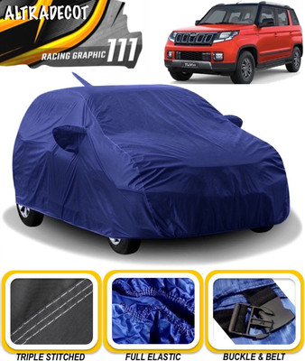 ALTRADECOT Car Cover For Mahindra TUV300 (With Mirror Pockets)(Blue)