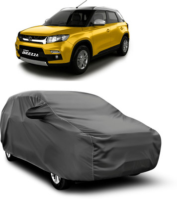 aosis Car Cover For Maruti Suzuki Vitara Brezza (With Mirror Pockets)(Grey)