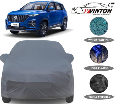 V VINTON Car Cover For MG Hector Plus (With Mirror Pockets)(Grey)