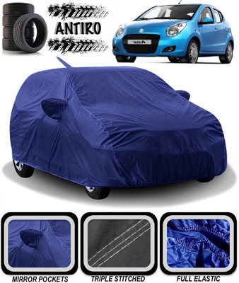 ANTIRO Car Cover For Maruti Suzuki A-Star (With Mirror Pockets)(Blue)