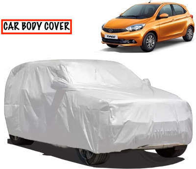 V VINTON Car Cover For Tata Tiago (With Mirror Pockets)(Silver)
