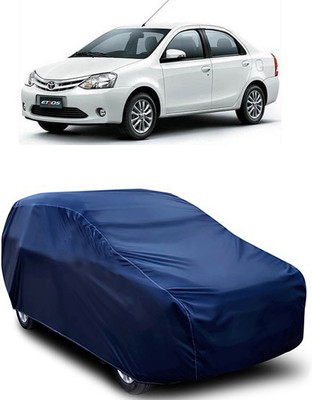MoTRoX Car Cover For Toyota Etios (Without Mirror Pockets)(Blue)