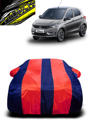 FRONCH Car Cover For Tata Tiago 1.05 Revotorq XE (With Mirror Pockets)(Red, Blue)