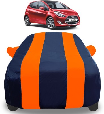 Auto Hub Car Cover For Hyundai Santro Embera (With Mirror Pockets)(Orange)