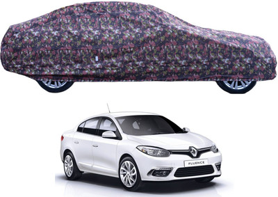 Auto Hub Car Cover For Renault Fluence (With Mirror Pockets)(Green)
