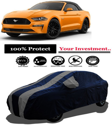 Amexride Car Cover For Ford Mustang Facelift (With Mirror Pockets)(Grey)