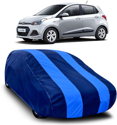 MoTRoX Car Cover For Hyundai i10 (Without Mirror Pockets)(Blue, Blue)