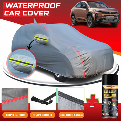 Whipone Car Cover For Tata Curvv (With Mirror Pockets)(Grey, For 2024, 2025 Models)