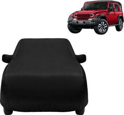 vyas Car Cover For Mahindra Thar (With Mirror Pockets)(Black, For 2020, 2021, 2022, 2023, 2024 Models)