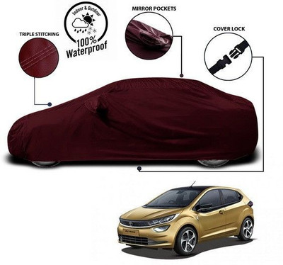 ANTHUB Car Cover For Tata Altroz (With Mirror Pockets)(Red)
