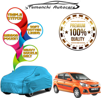 Tamanchi Autocare Car Cover For Maruti Suzuki Alto 800 (With Mirror Pockets)(Blue)