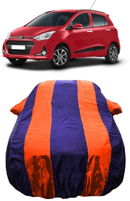 Wegather Car Cover For Hyundai Grand i10 Sportz (With Mirror Pockets)(Orange)