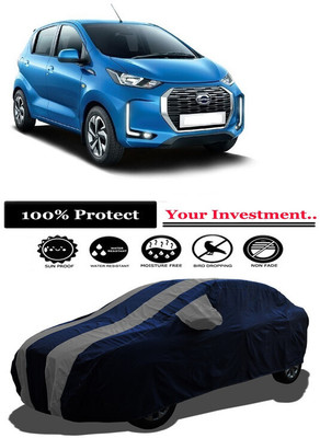 Amexride Car Cover For Datsun Redi GO A (With Mirror Pockets)(Grey)