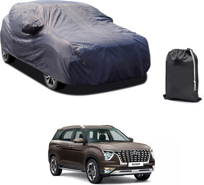 PAGORA Car Cover For Hyundai Alcazar (With Mirror Pockets)(Grey)