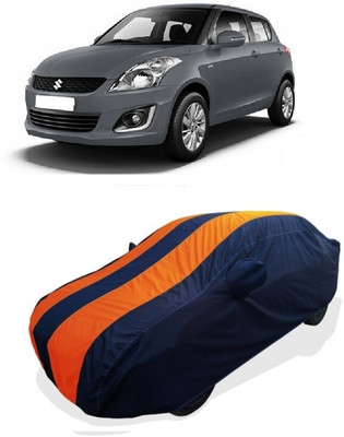 Coxtor Car Cover For Maruti Suzuki Swift LDI SP Limited Edition (With Mirror Pockets)(Orange)