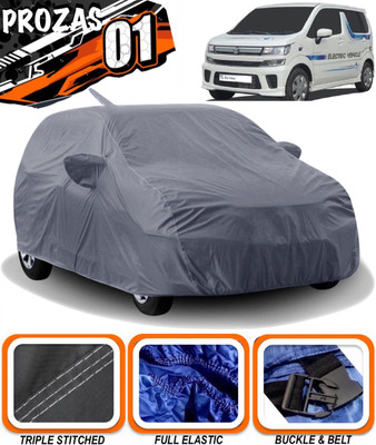 prozas Car Cover For Maruti Suzuki WagonR Electric Vehicle (With Mirror Pockets)(Grey)