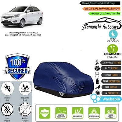Tamanchi Autocare Car Cover For Tata Zest Quadrajet 1.3 75PS XE(Blue)