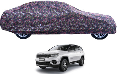 Auto Hub Car Cover For Jeep Universal For SUV (With Mirror Pockets)(Green)