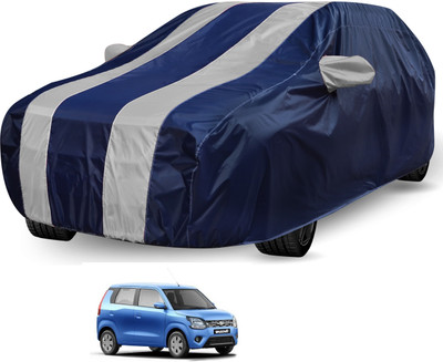 Auto Hub Car Cover For Maruti Suzuki WagonR (Without Mirror Pockets)(Black, Grey)