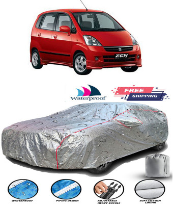 RWT Car Cover For Maruti Suzuki Zen (With Mirror Pockets)(Silver)