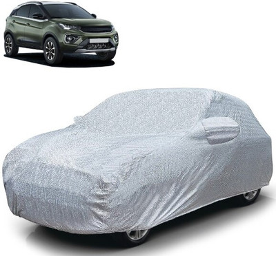 Autofy Car Cover For Tata Nexon (With Mirror Pockets)(Silver)