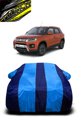 FRONCH Car Cover For Maruti Suzuki Vitara Brezza LXI Petrol (With Mirror Pockets)(Blue)