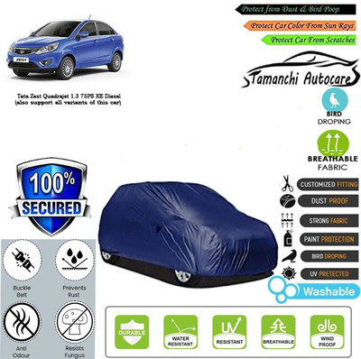 Tamanchi Autocare Car Cover For Tata Zest Quadrajet 1.3 75PS XE Diesel(Blue)