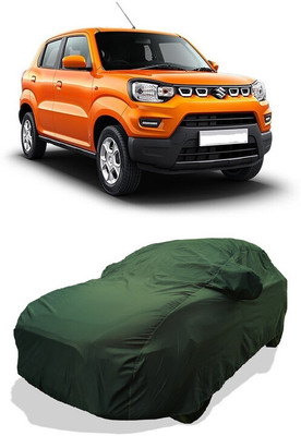 Coxtor Car Cover For Maruti Suzuki S-Presso (With Mirror Pockets)(Green)