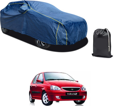 PAGORA Car Cover For Tata Indica V2 (With Mirror Pockets)(Blue, For 2019, 2020, 2021, 2022, 2023 Models)