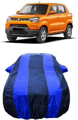 Wegather Car Cover For Maruti Suzuki S-Presso VXI Plus Petrol (With Mirror Pockets)(Blue)