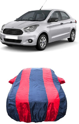 Wegather Car Cover For Ford Figo Aspire 1.2 Ti-VCT Titanium Opt (With Mirror Pockets)(Red)
