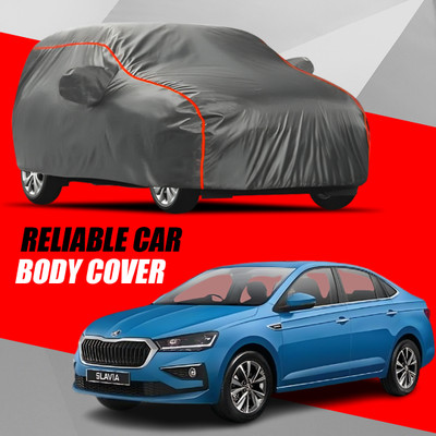 AUCTIMO Car Cover For Skoda Slavia (With Mirror Pockets)(Multicolor)
