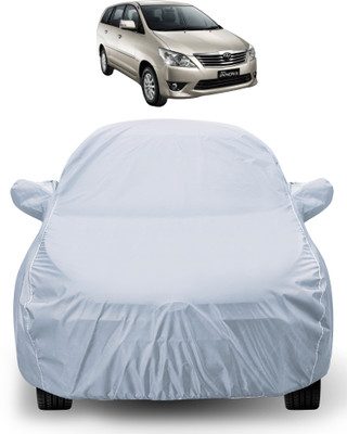 Auto Hub Car Cover For Toyota Innova (With Mirror Pockets)(Silver)