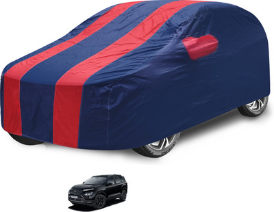Auto Hub Car Cover For Tata Safari (With Mirror Pockets)(Red)