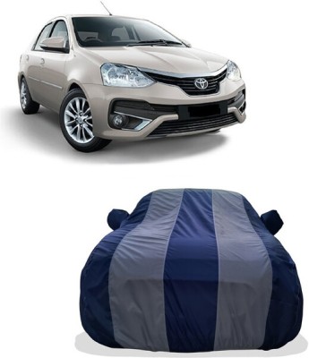 Tricway Car Cover For Toyota Platinum Etios 1.5 G Petrol (With Mirror Pockets)(Multicolor)