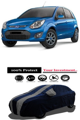 Amexride Car Cover For Ford Figo 1.4L (With Mirror Pockets)(Grey)
