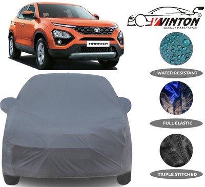 V VINTON Car Cover For Tata Harrier (With Mirror Pockets)(Grey)