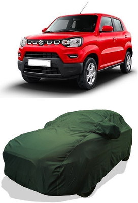 Coxtor Car Cover For Maruti Suzuki S-Presso VXI AT Petrol (With Mirror Pockets)(Green)