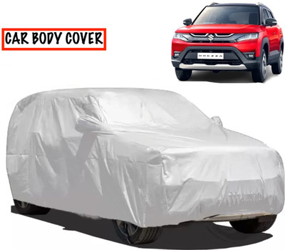 XOCAVO Car Cover For Maruti Suzuki Vitara Brezza (With Mirror Pockets)(Silver)