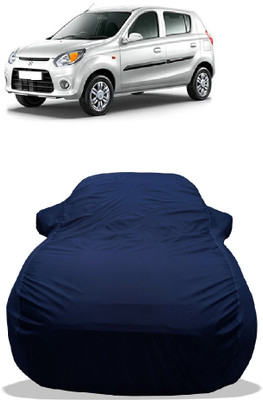 Wegather Car Cover For Maruti Suzuki Alto 800 Std Optional (With Mirror Pockets)(Blue)