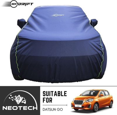 Neodrift Car Cover For Renault Datsun GO D Petrol (With Mirror Pockets)(Blue)