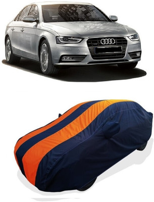 Coxtor Car Cover For Audi S4 (With Mirror Pockets)(Orange)