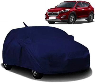 MAVENS Car Cover For Hyundai Tucson (With Mirror Pockets)(Blue)