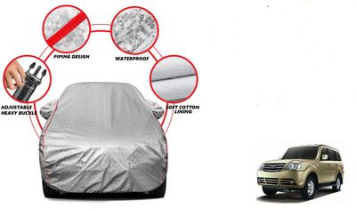 Auto Oprema Car Cover For Tata Sumo Grande (With Mirror Pockets)(Silver)