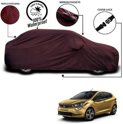 ANTHUB Car Cover For Tata Altroz (With Mirror Pockets)(Maroon)